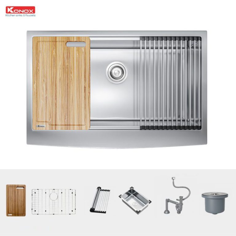 phu kien chau rua bat inox konox kn8051as curve