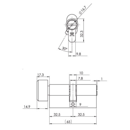 ruot khoa cua hafele 65mm 48956252 2