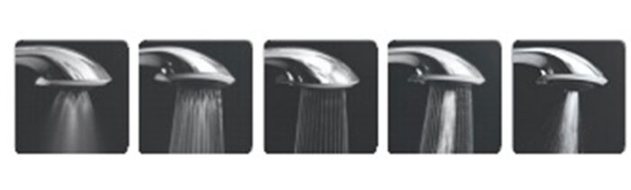 tay sen 5 che do phun cua sen cay VIGLACERA VG598 nhiet do