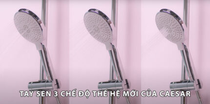 tay sen cua Voi sen tam CAESAR S393C nong lanh tay 3 che do