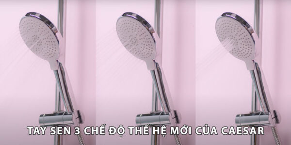 tay sen cua Voi sen tam CAESAR S393C nong lanh tay 3 che do