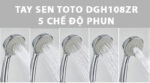 tay sen tam toto dgh108zr massage 5 che do phun