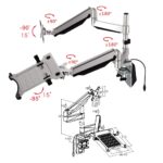 Tay treo màn hình máy tính HAFELE AP2-L 818.70.940 .