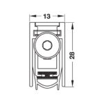 thanh chan bui tu dong hafele 833mm 958mm 1083mm 95045015 95045016 95045017 2