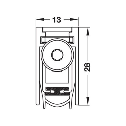 thanh chan bui tu dong hafele 833mm 958mm 1083mm 95045015 95045016 95045017 2