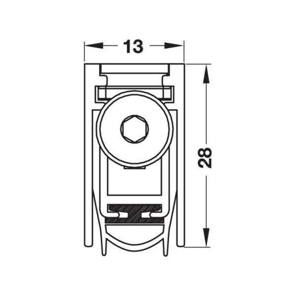 thanh chan bui tu dong hafele 833mm 958mm 1083mm 95045015 95045016 95045017 2