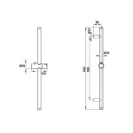 thanh truot sen tam hafele 650r 48560704 2