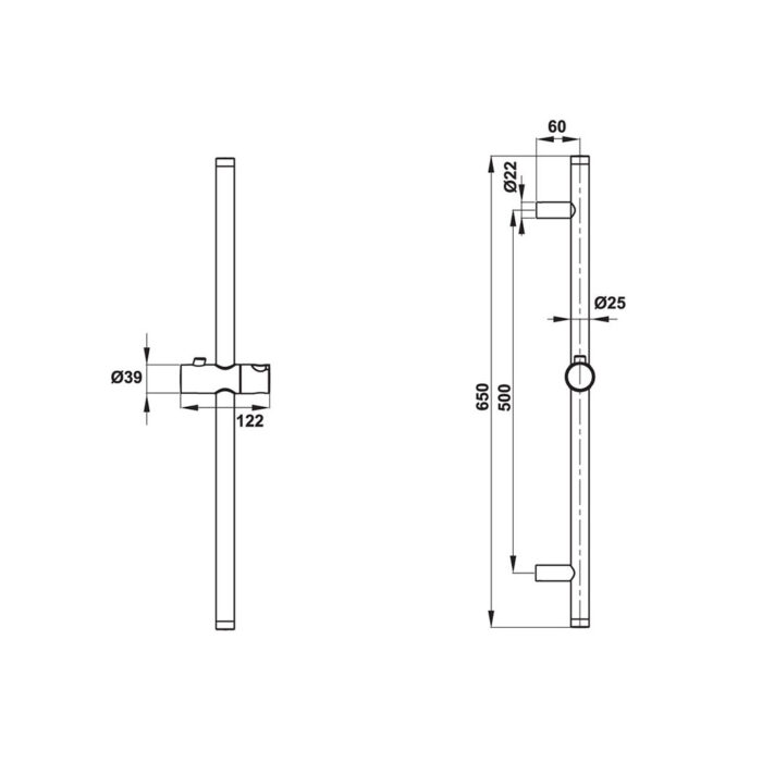 thanh truot sen tam hafele 650r 48560704 2