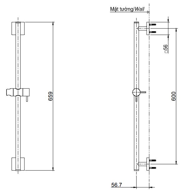 thanh truot sen tam toto tbw02012b 2