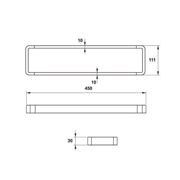 thanh vat khan haafele 450mm 600mm 49580235 49580236 11