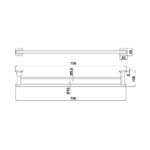 thanh vat khan hafele 58041512 750mm 2