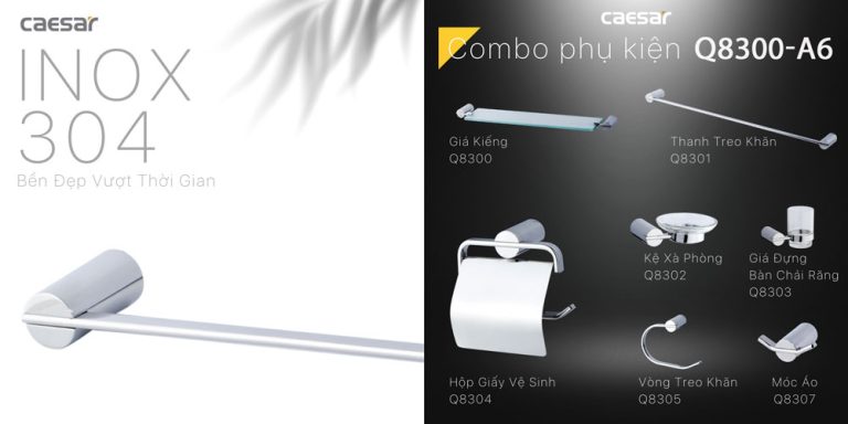thanh vat khan inox caesar q8301 1