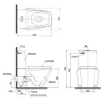 thong so ki thuat san pham bon cau 2 khoi toto cs680pdt4