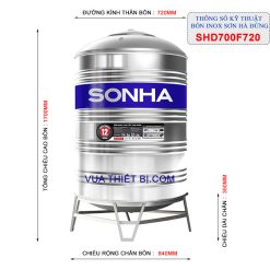 thong so ky thuat bon inox son ha 700l dung