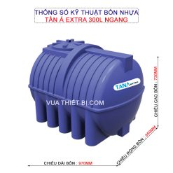 thong so ky thuat bon nhua tan a extra 300l ngang