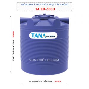 Thông-số-kỹ-thuật-bồn-nhựa-Tân-Á-Extra-500L-Đứng