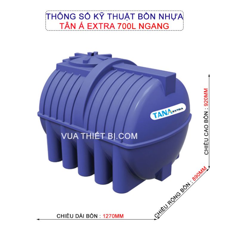 thong so ky thuat bon nhua tan a extra 700l ngang
