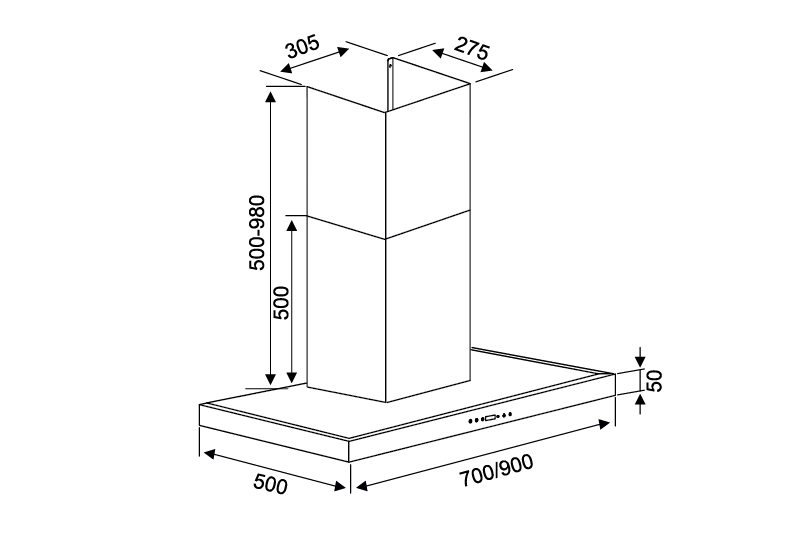thong so ky thuat may hut mui k 225c