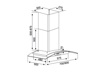 thong so ky thuat may hut mui k 228s