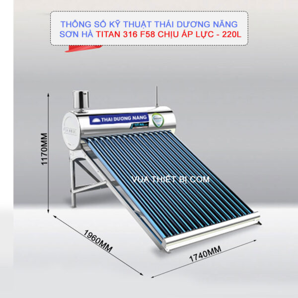 thong so ky thuat thai duong nang son ha titan 316 f58 ong chiu ap 220l