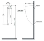 vach ngan bon tieu nam toto aw115j 2