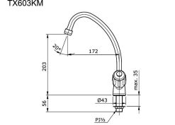 voi bep lanh toto tx603km 2