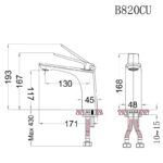 voi chau lavabo caesar b820cu