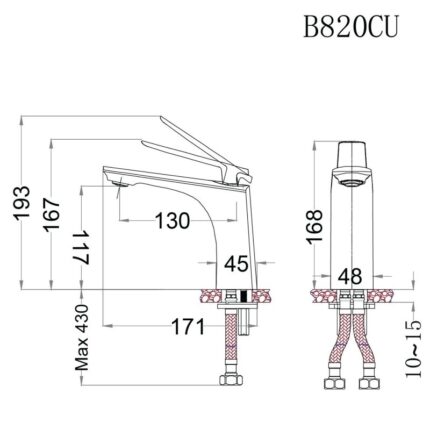 voi chau lavabo caesar b820cu