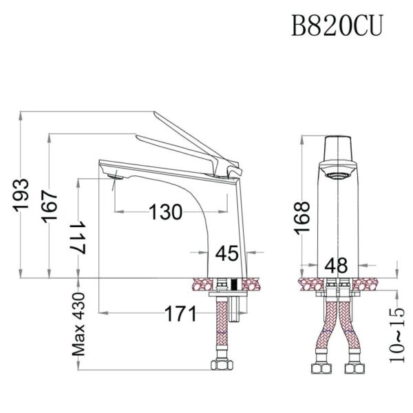 voi chau lavabo caesar b820cu