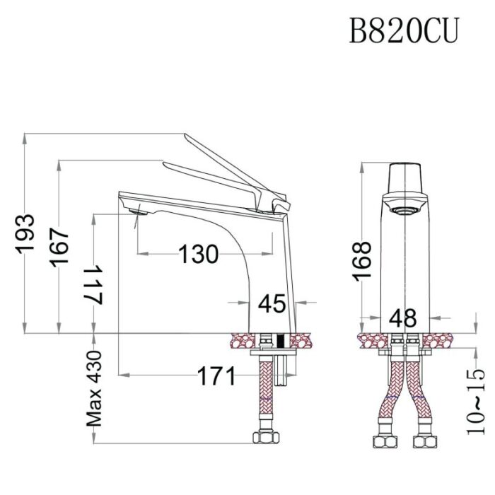 voi chau lavabo caesar b820cu
