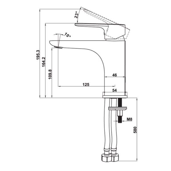 voi chau lavabo hafele kobe 100 58915030 nong lanh 2
