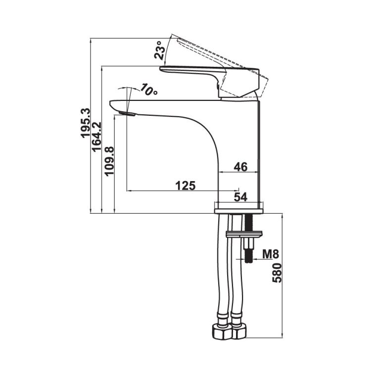 voi chau lavabo hafele kobe chrome 100 58915000 nong lanh 22