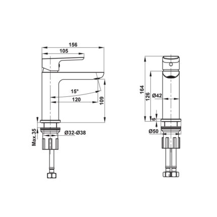voi chau lavabo hafele uni 100 49561129 2
