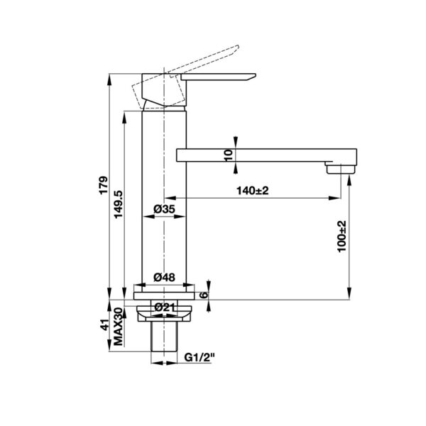 voi chau lavabo hafele vigor 100 190 49561138 chi lanh co cao 2