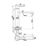 voi chau lavabo hafele vigor 140 49561137 chi lanh co cao 2