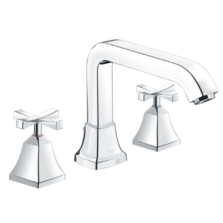 voi chau lavabo inax lfv 8100b nong lanh 3 lo