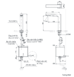 voi chau lavabo toto tle25007a cam ung co cao