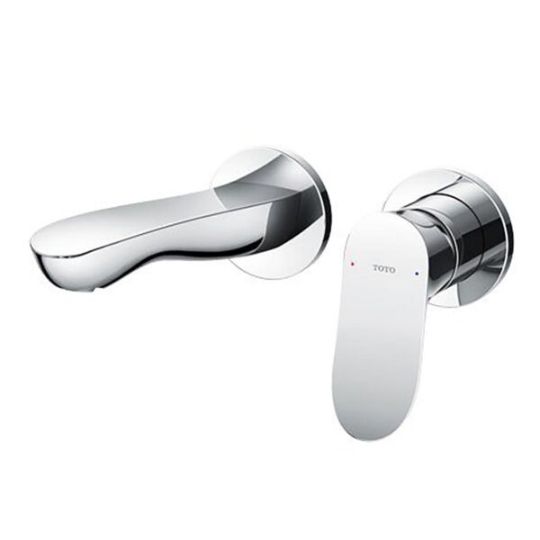 Vòi lavabo TOTO TLG01310BB 2 lỗ âm tường nóng lạnh GO