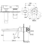 voi chau lavabo toto tlg10308b gan tuong 2