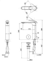 voi chau lavabo toto tlp03301a1 co cao 2