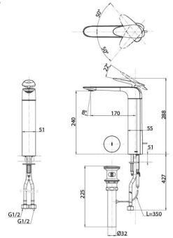 voi chau lavabo toto tlp03301a1 co cao 2