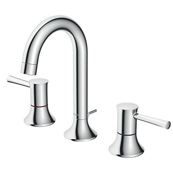 Vòi lavabo TOTO TLS02201BA cổ cao nóng lạnh 3 lỗ LN