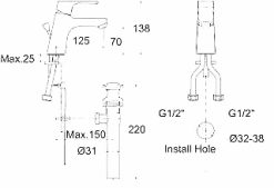 voi chau rua mat lavabo american standard wf 0401 nong lanh 1 lo 2