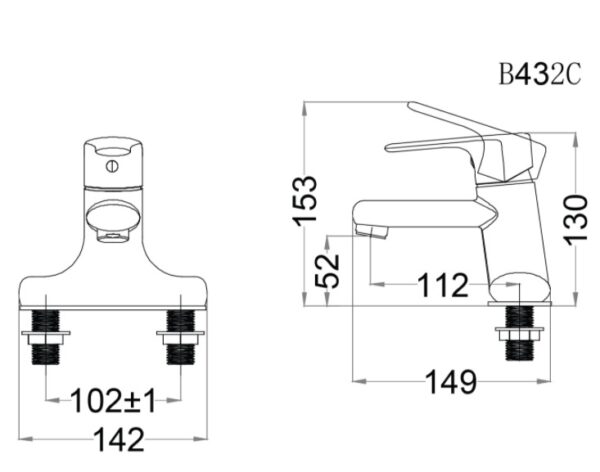 voi chau rua mat lavabo caesar b432cp nong lanh