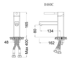 voi chau rua mat lavabo caesar b460c nong lanh
