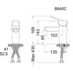 voi chau rua mat lavabo caesar b640cu nong lanh