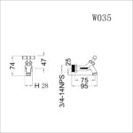 voi lanh gan tuong w035