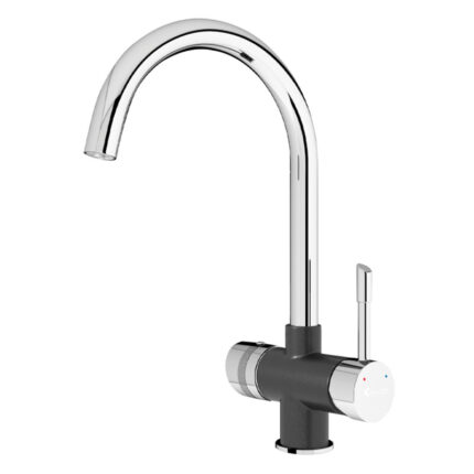 Vòi rửa bát KONOX RO Trim-Water Black nóng lạnh 3 đường nước