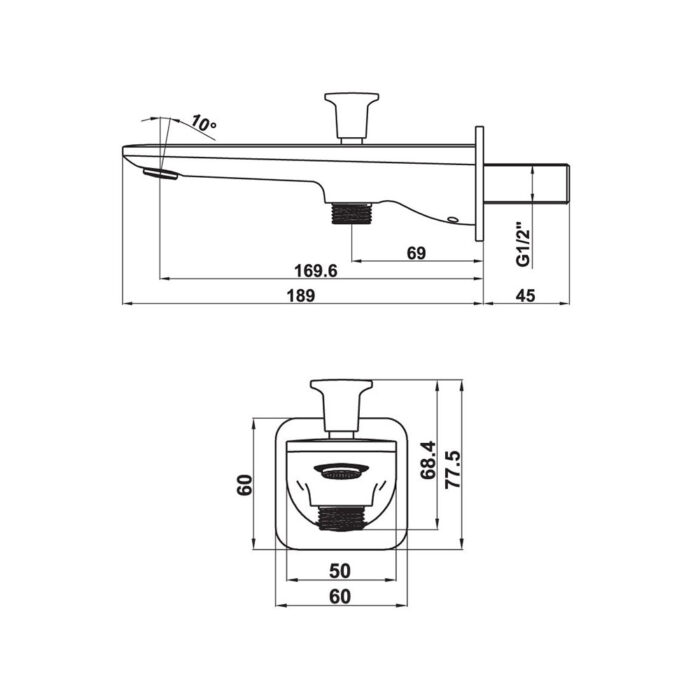 voi sen am tuong hafele kobe chrome 160 58915061 2