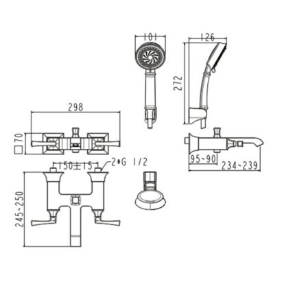 voi sen tam american standard ventuno wf 1611 nong lanh 2